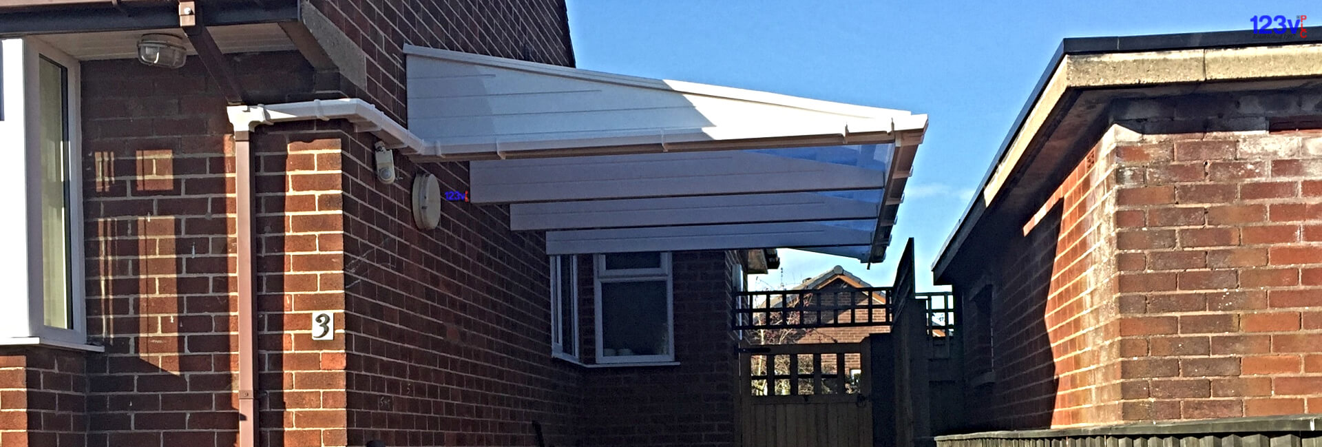 White Carport Blackford 123v