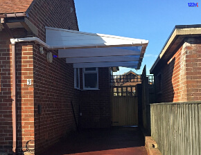 White Carport Blackford 123v