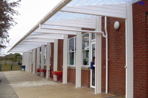 Cantilever Classroom Outside Canopies