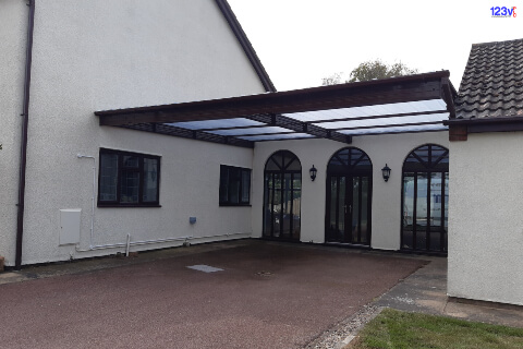 large beam Commercial carport