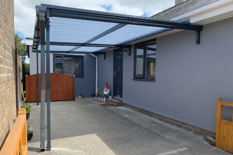 Traditional Aluminium Car Canopy Carport