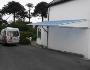 White Carport In Cambridge, UK