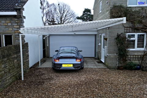 white Verandah carport