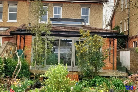 123v Patio Veranda in Kingston upon Thames London in Black