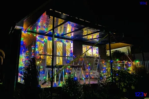 Solar Powered Verandas Night Lights Largs Scotland UK