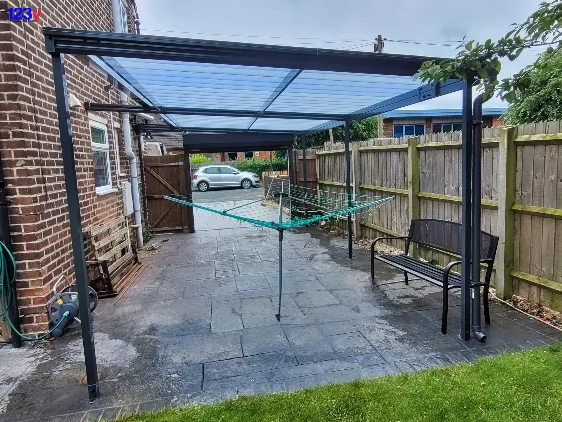 After Installation of Freestanding Carports by 123v in Derby Derbyshire