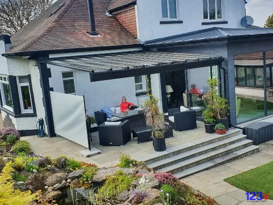 After Patio Veranda with Glass Scotland