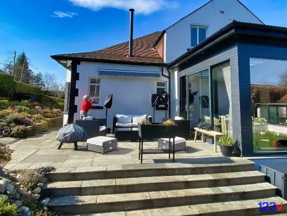 Before 123v Patio Veranda Glasgow Scotland