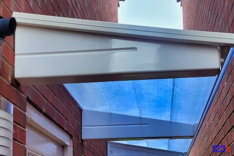 Small Cantilever Canopy for your Door in White by 123v