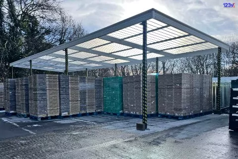 Commercial Canopy Shelter After North East Yorkshire England 123v