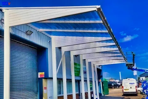 123v Commercial Canopy Shelter Loading Bay worthing Sussex
