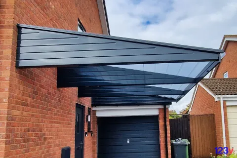 Grp Cantilever Carport in Worcester Worcestershire England by 123v