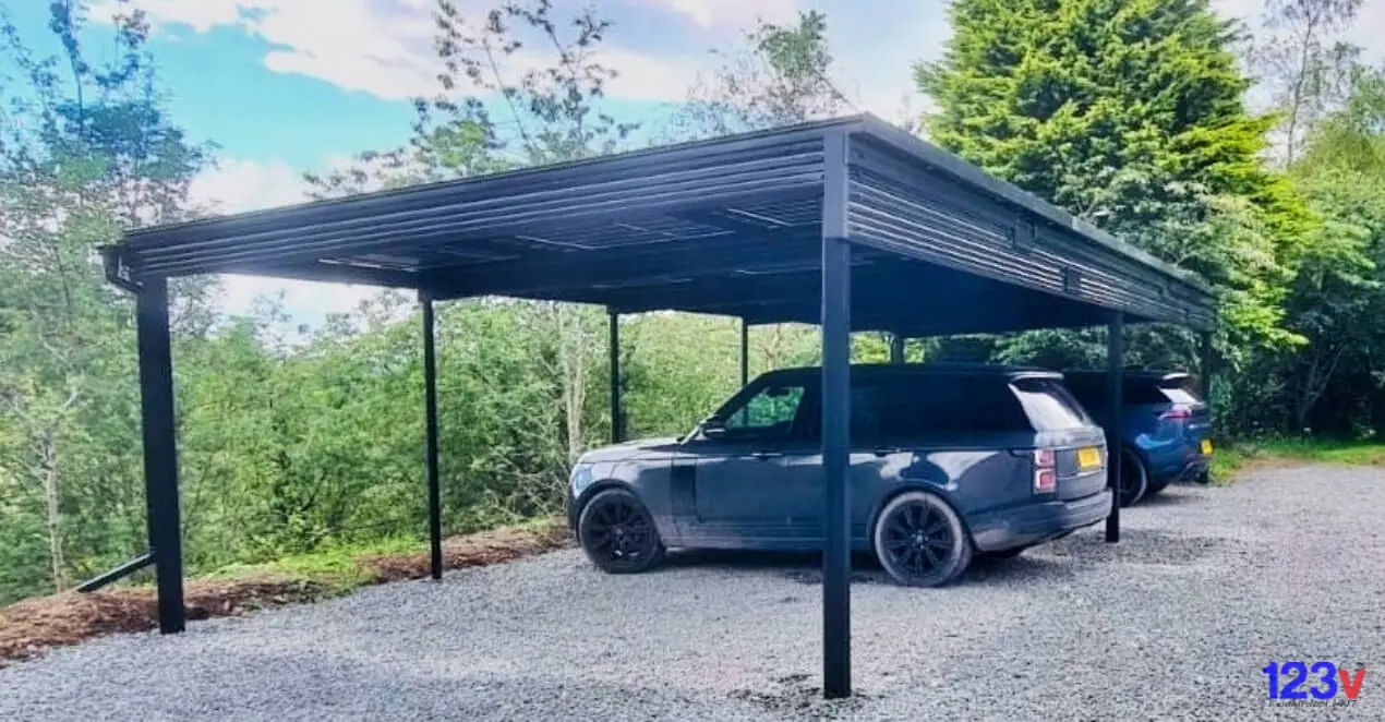 Multi Vehicle Solar Powered Carports Dumfries Scotland UK