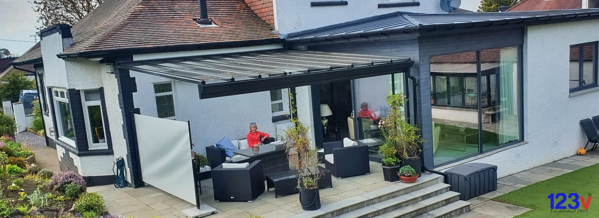 Patio Veranda with Glass Scotland