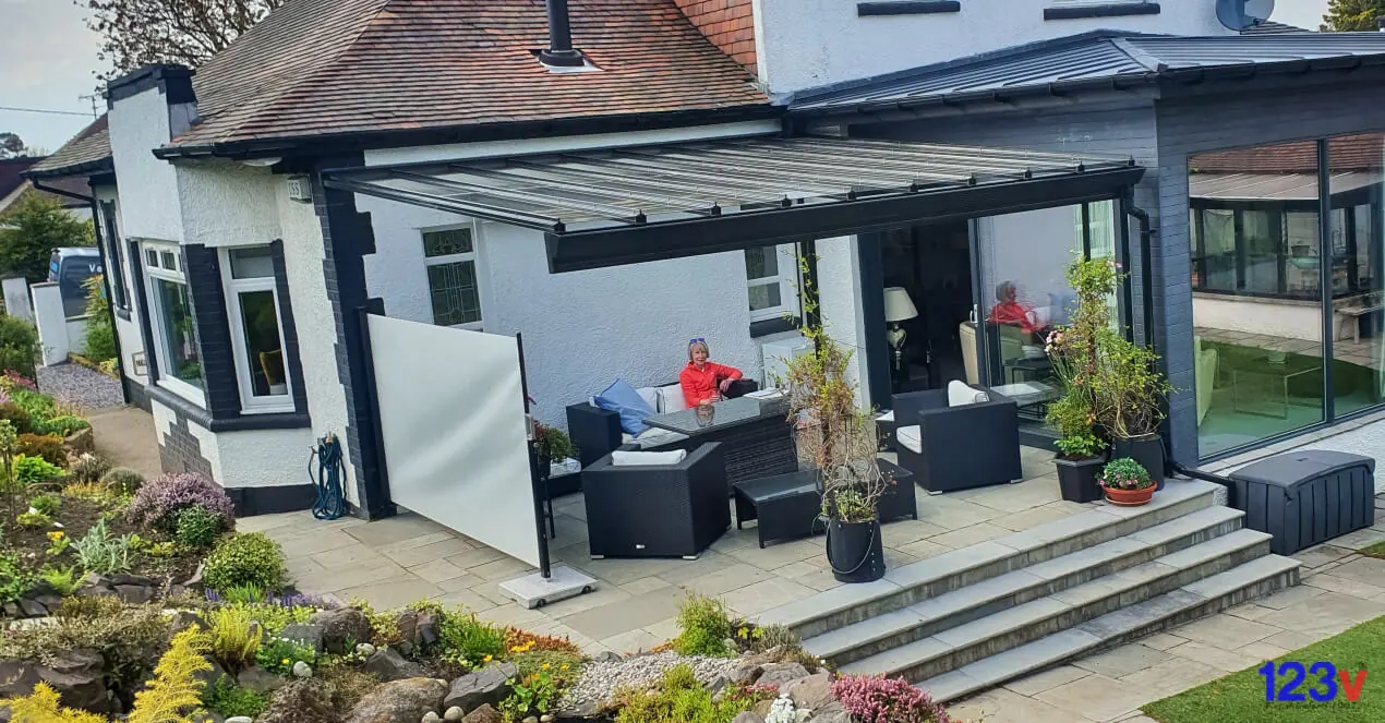 Patio Veranda with Glass Scotland