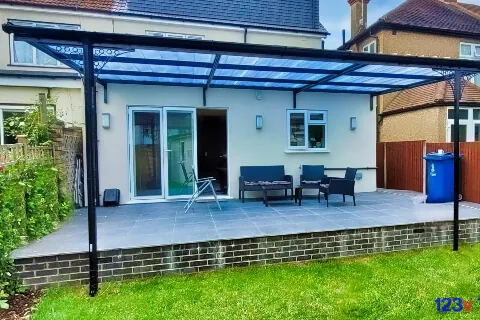 Patio Veranda with Spandrels in London by 123v